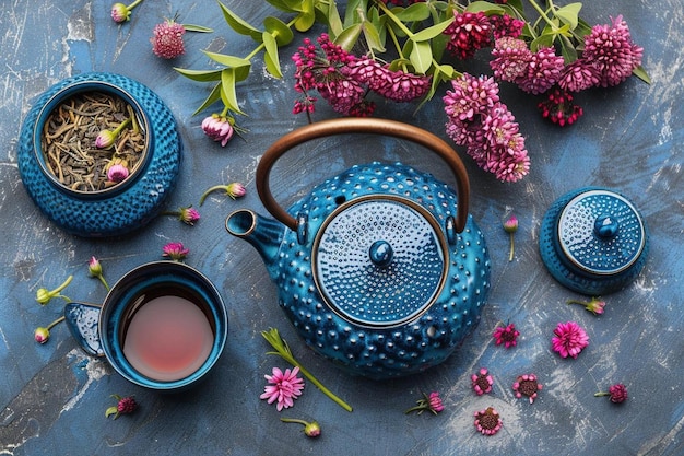 Refined tea service with rare collection