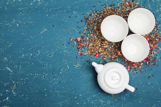 Luxury tea service in hospitality setting